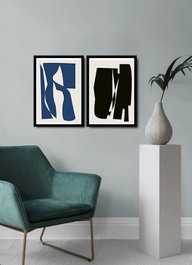 Wallity Cuadro Decorativo Enmarcado Multicolor (2 Piezas)
